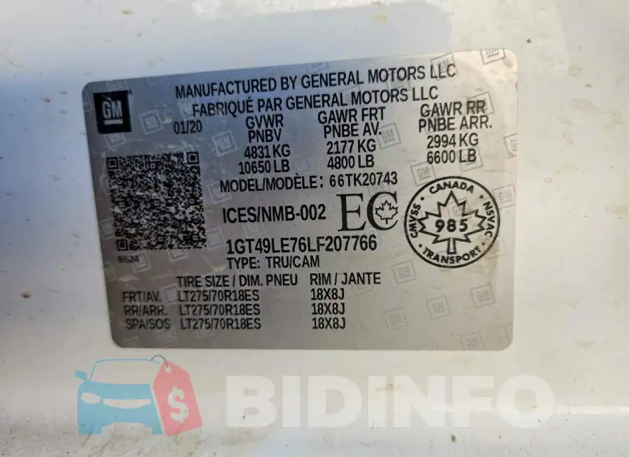 1GT49LE76LF207766 Photo# 12
