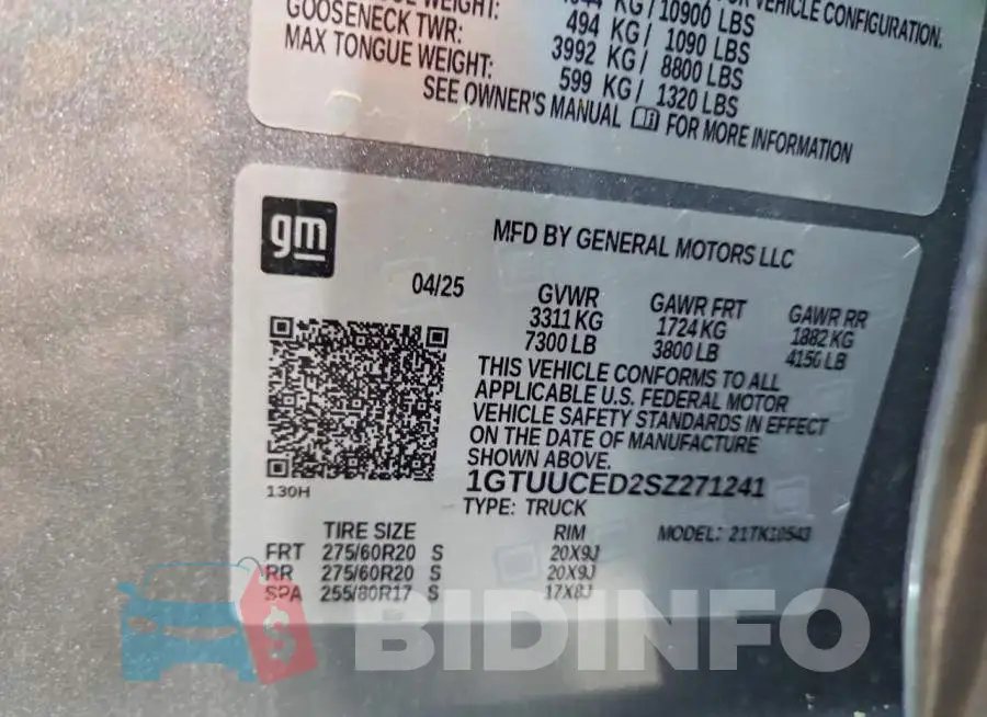 1GTUUCED2SZ271241 Photo# 12