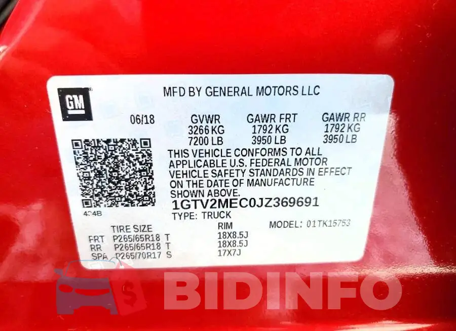 1GTV2MEC0JZ369691 Photo# 12