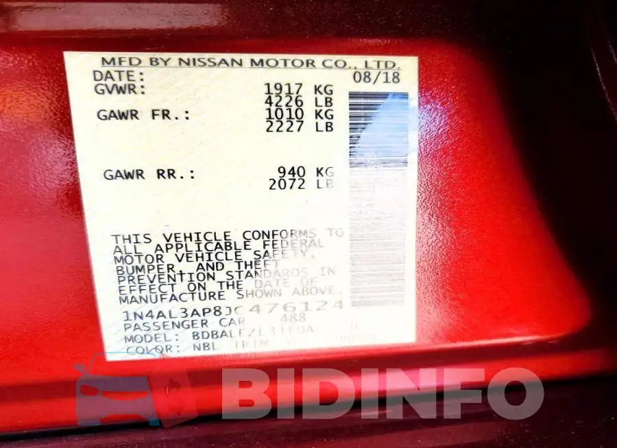 1N4AL3AP8JC476124 Photo# 12