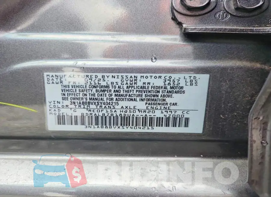 3N1AB8BVXSY404215 Photo# 12