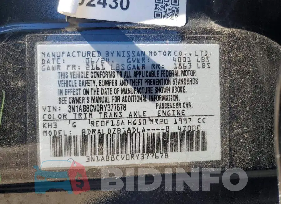 3N1AB8CV0RY377678 Photo# 13
