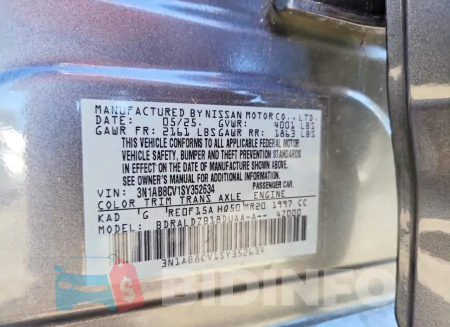 3N1AB8CV1SY352634 Photo# 12