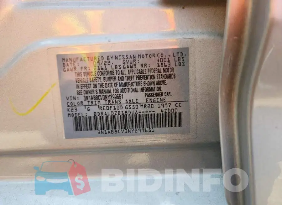 3N1AB8CV3NY299651 Photo# 13