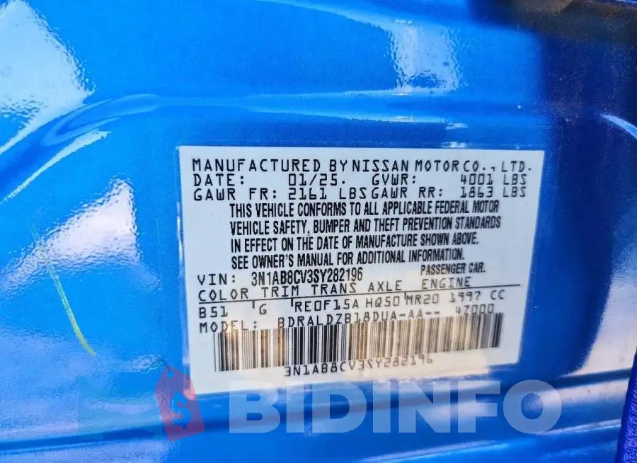 3N1AB8CV3SY282196 Photo# 13