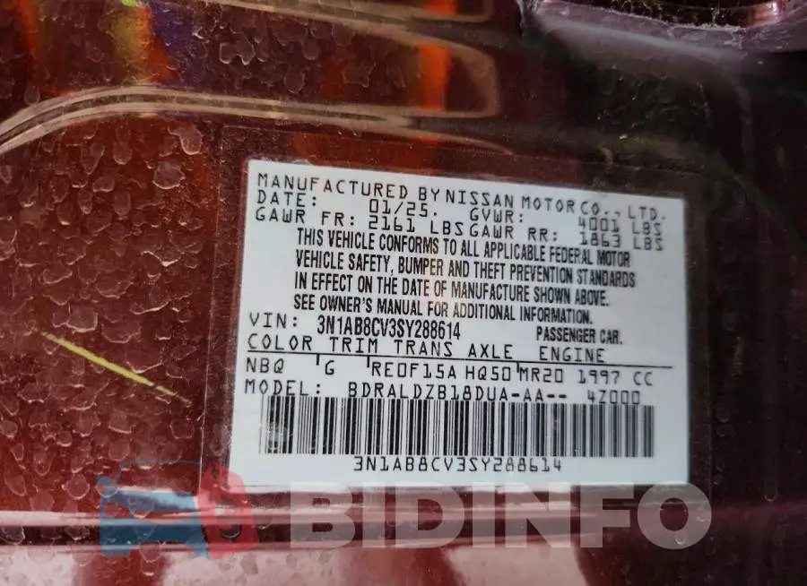 3N1AB8CV3SY288614 Photo# 12