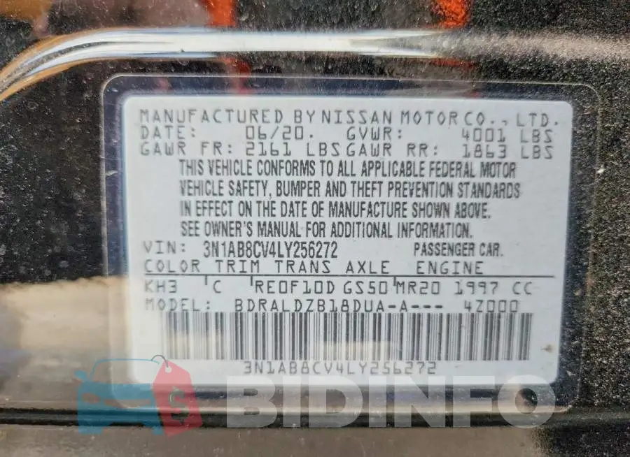 3N1AB8CV4LY256272 Photo# 12
