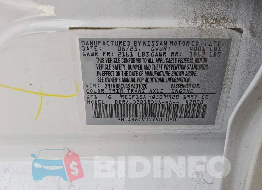 3N1AB8CV4SY401020 Photo# 12