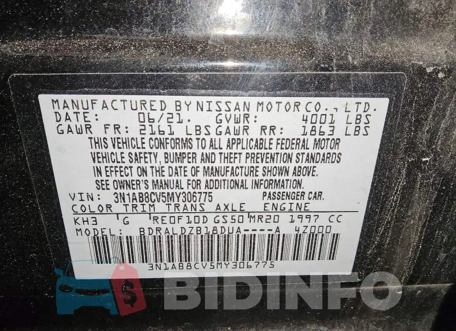 3N1AB8CV5MY306775 Photo# 12