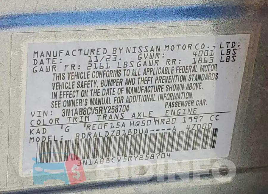 3N1AB8CV5RY258704 Photo# 12