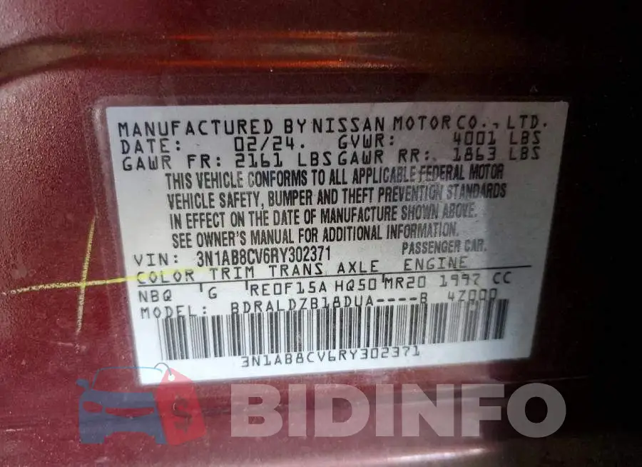 3N1AB8CV6RY302371 Photo# 12
