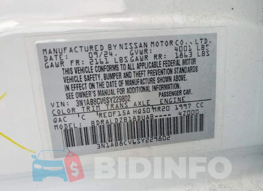 3N1AB8CV6SY229802 Photo# 13