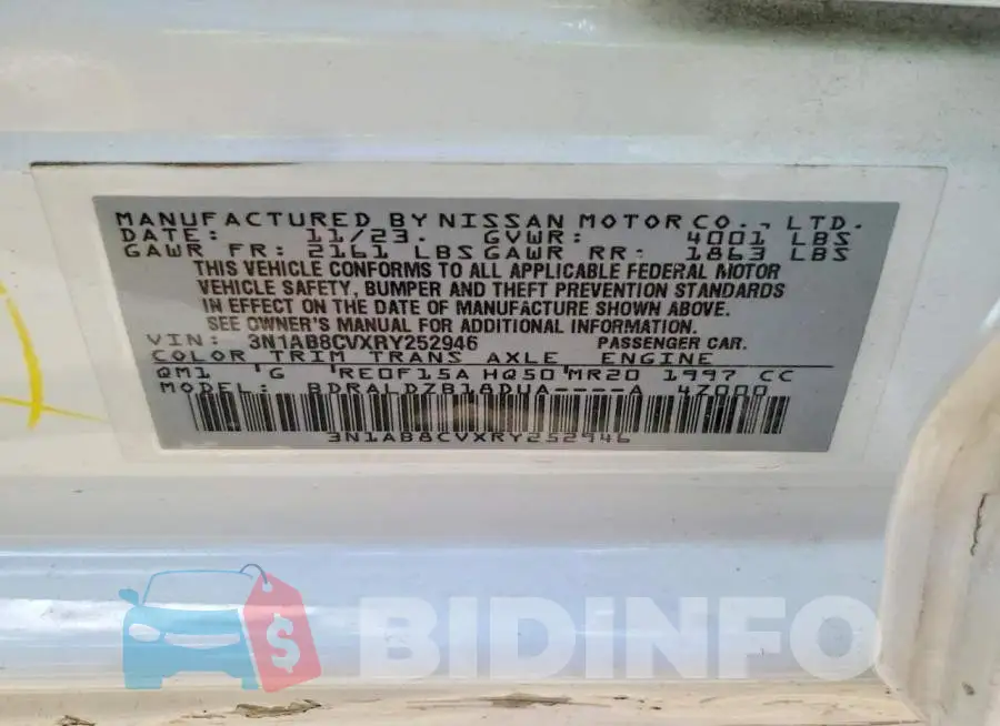 3N1AB8CVXRY252946 Photo# 12