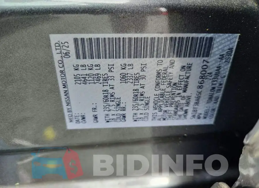 5N1BT3BA6SC868007 Photo# 12