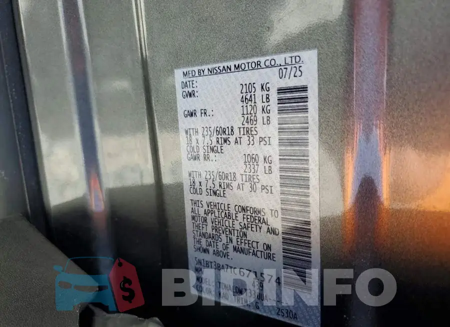 5N1BT3BA7TC671574 Photo# 12