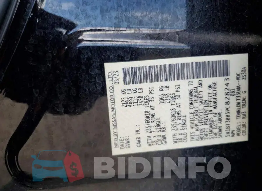 5N1BT3BB5PC828243 Photo# 13
