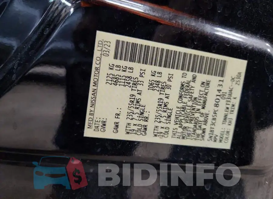 5N1BT3CB5PC801431 Photo# 13