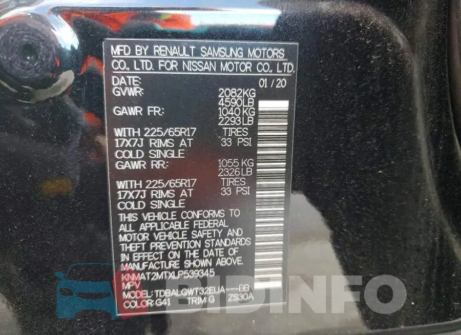 KNMAT2MTXLP539345 Photo# 14