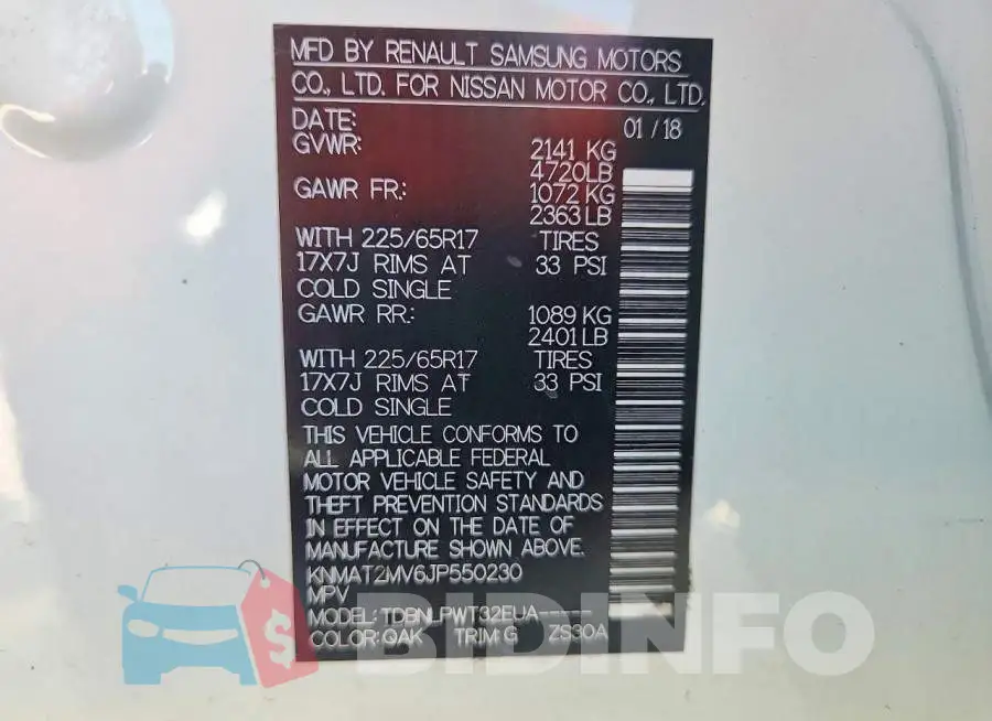 KNMAT2MV6JP550230 Photo# 14