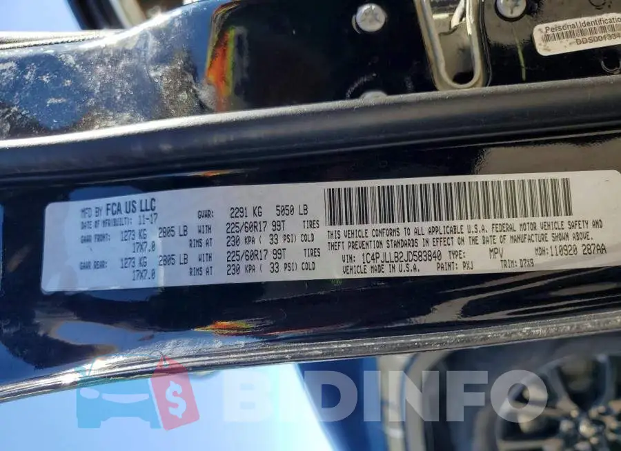 1C4PJLLB2JD583840 Photo# 13
