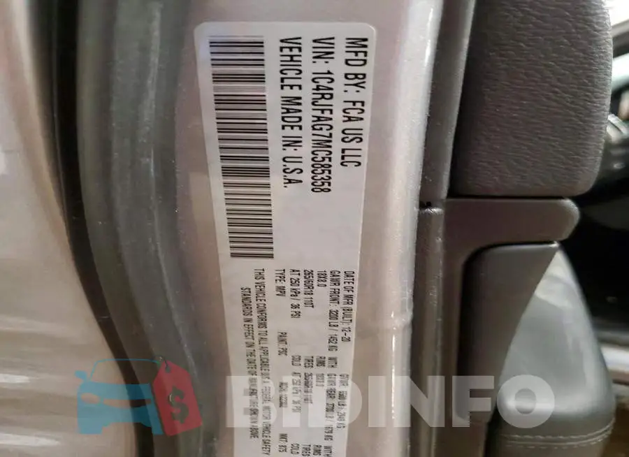 1C4RJFAG7MC585358 Photo# 13