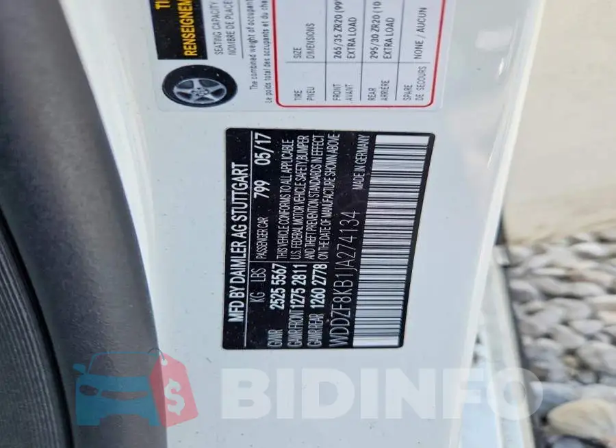 WDDZF8KB1JA274134 Photo# 13