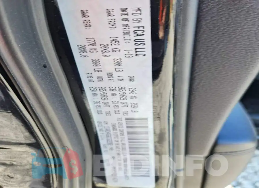 1C4RDHAG6KC632282 Photo# 13