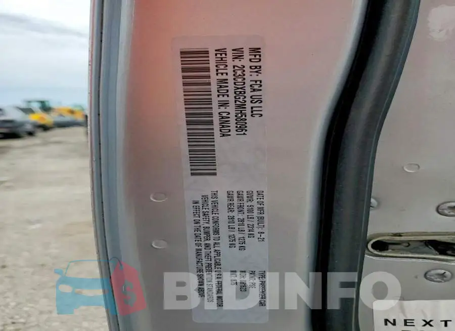 2C3CDXBG2MH580961 Photo# 12