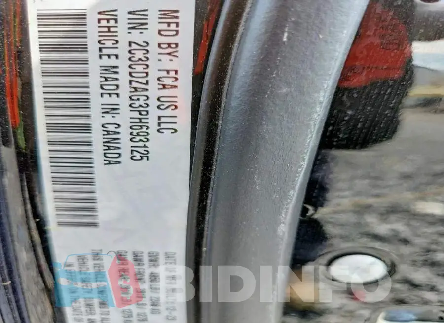 2C3CDZAG3PH693125 Photo# 12