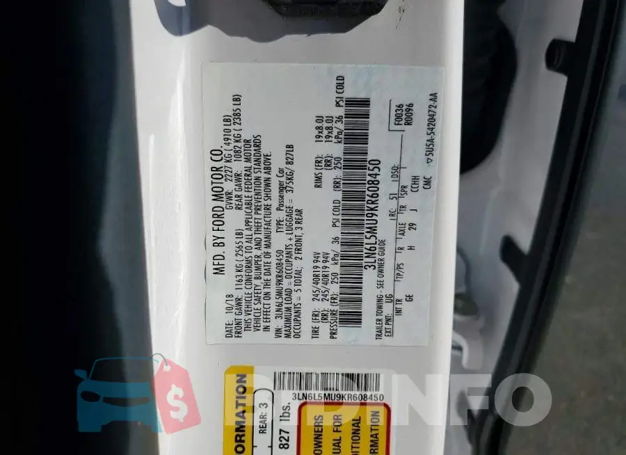 3LN6L5MU9KR608450 Photo# 13