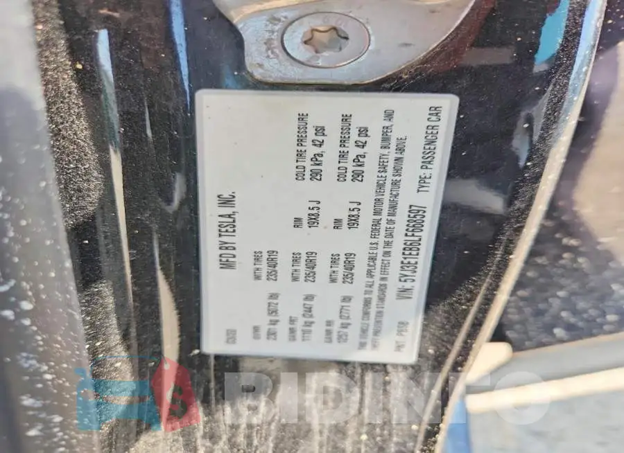 5YJ3E1EB6LF668597 Photo# 12
