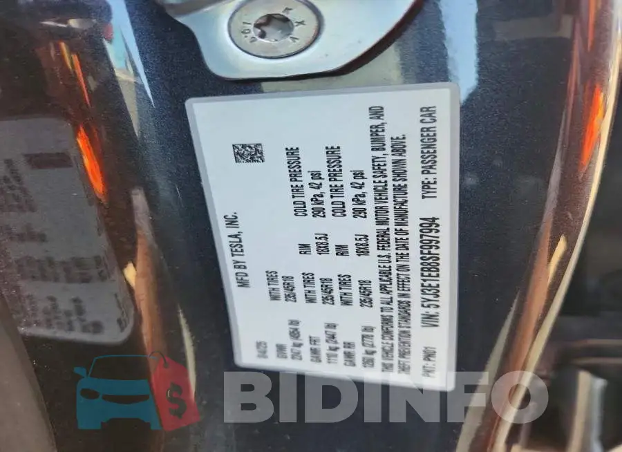 5YJ3E1EB8SF997994 Photo# 12