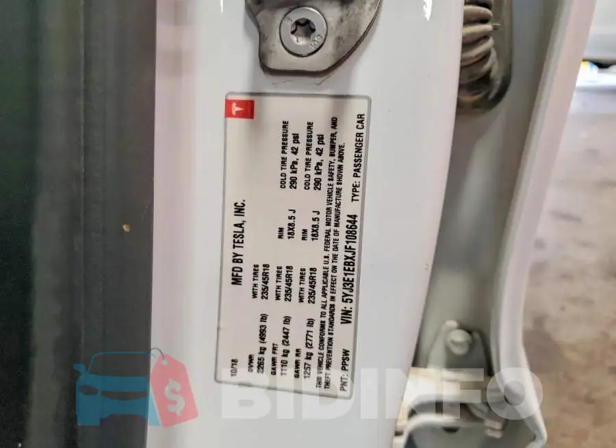 5YJ3E1EBXJF108644 Photo# 12