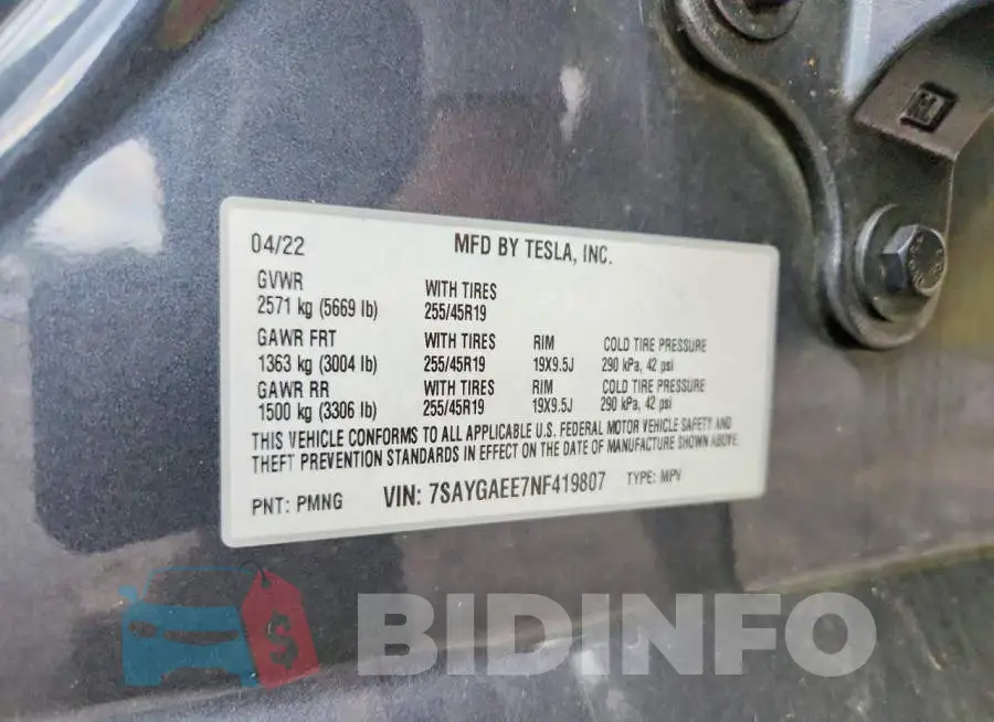 7SAYGAEE7NF419807 Photo# 14