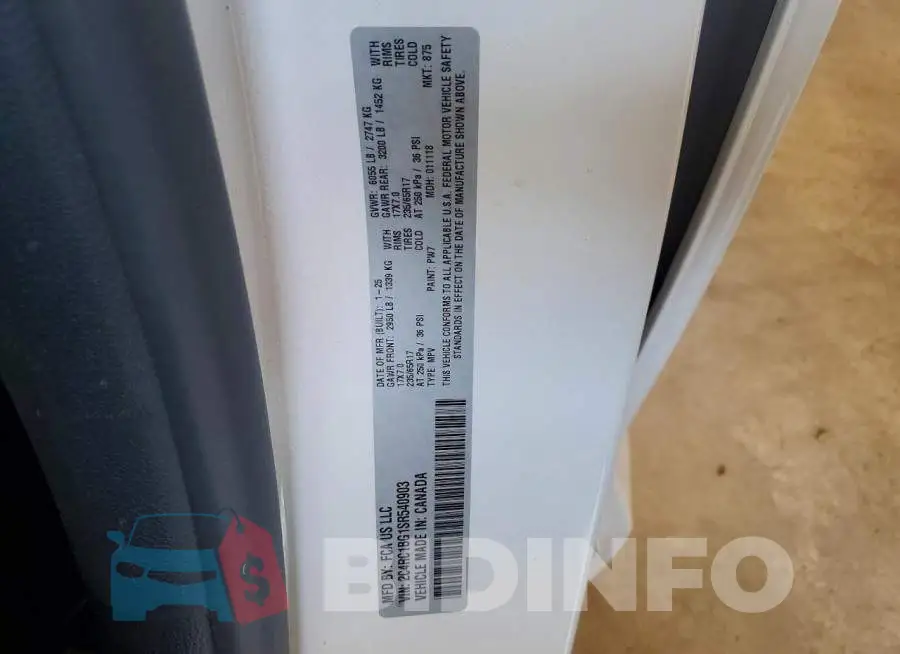 2C4RC1BG1SR540903 Photo# 13