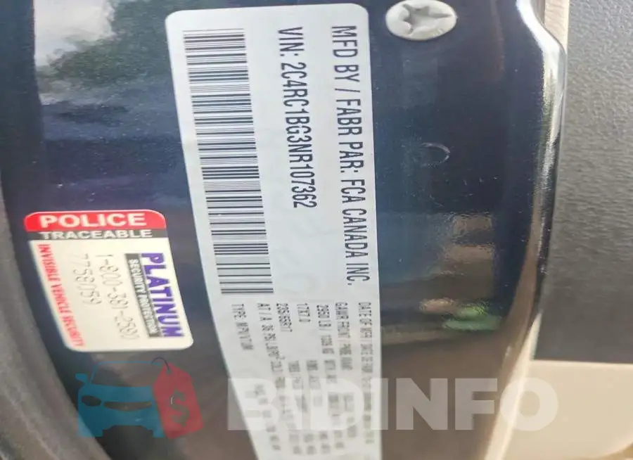 2C4RC1BG3NR107362 Photo# 13