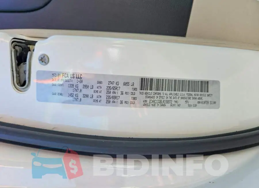 2C4RC1DG8LR156972 Photo# 14