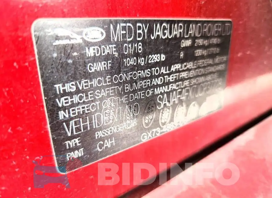 SAJAF4FX7JCP37728 Photo# 12