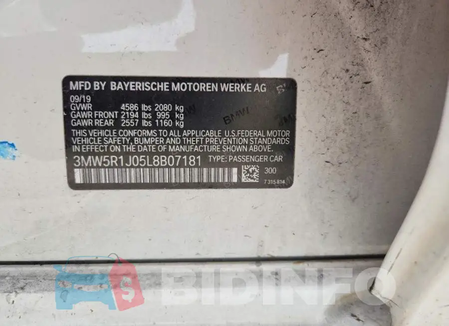 3MW5R1J05L8B07181 Photo# 12