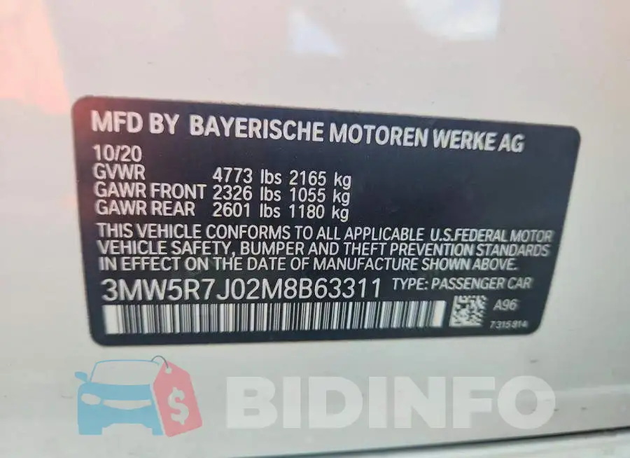 3MW5R7J02M8B63311 Photo# 12