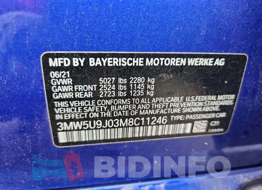 3MW5U9J03M8C11246 Photo# 12