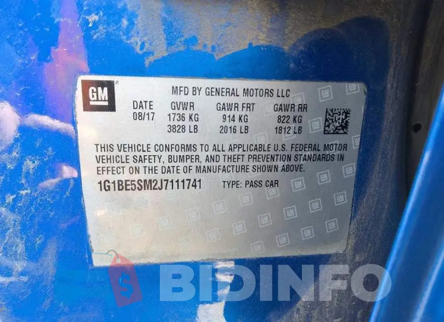 1G1BE5SM2J7111741 Photo# 12