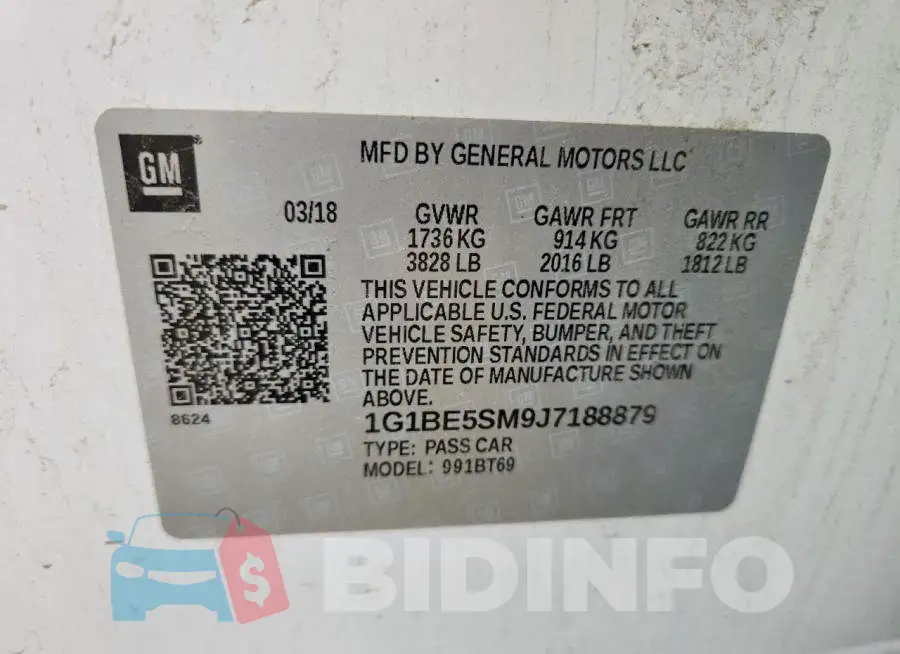 1G1BE5SM9J7188879 Photo# 13