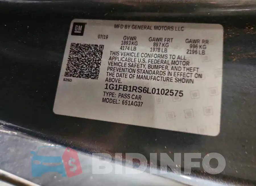 1G1FB1RS6L0102575 Photo# 12