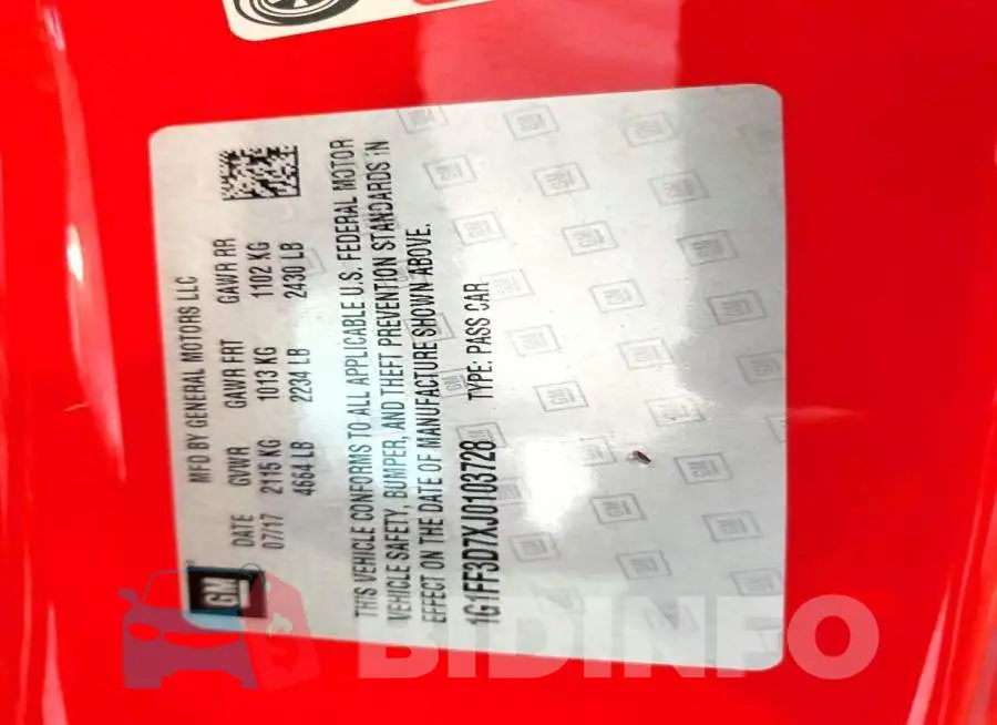 1G1FF3D7XJ0103728 Photo# 12