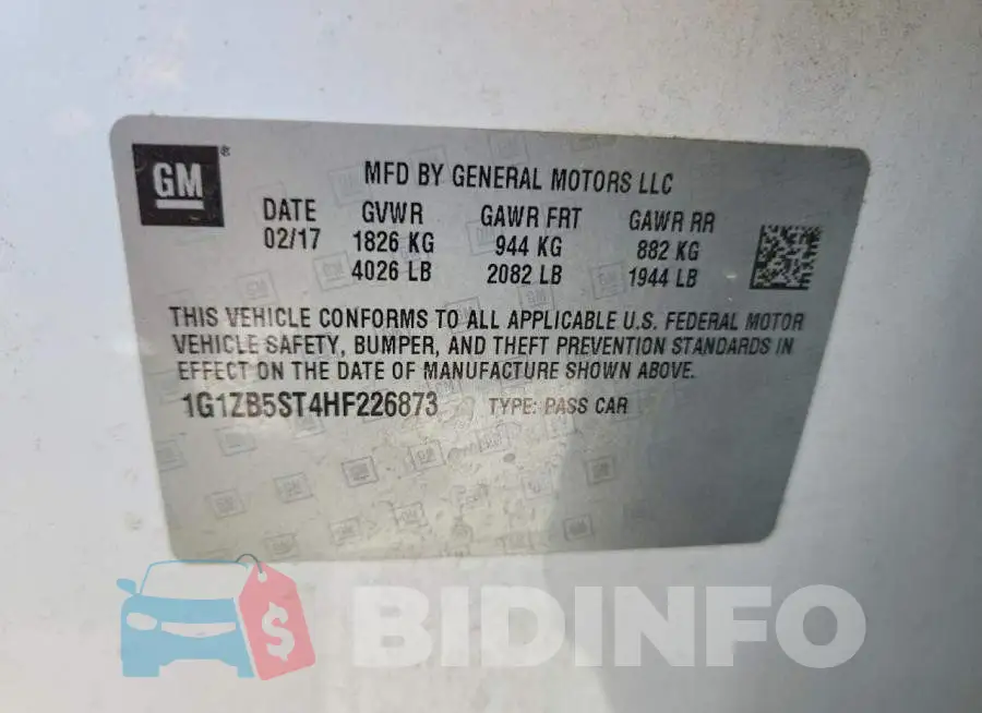 1G1ZB5ST4HF226873 Photo# 13