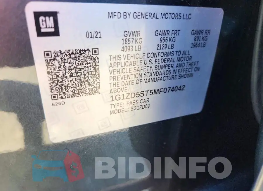 1G1ZD5ST5MF074042 Photo# 12