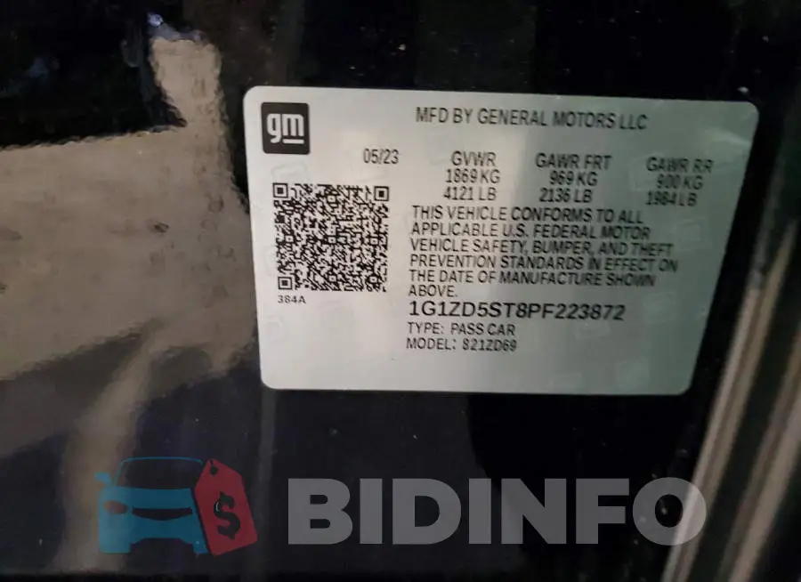 1G1ZD5ST8PF223872 Photo# 12