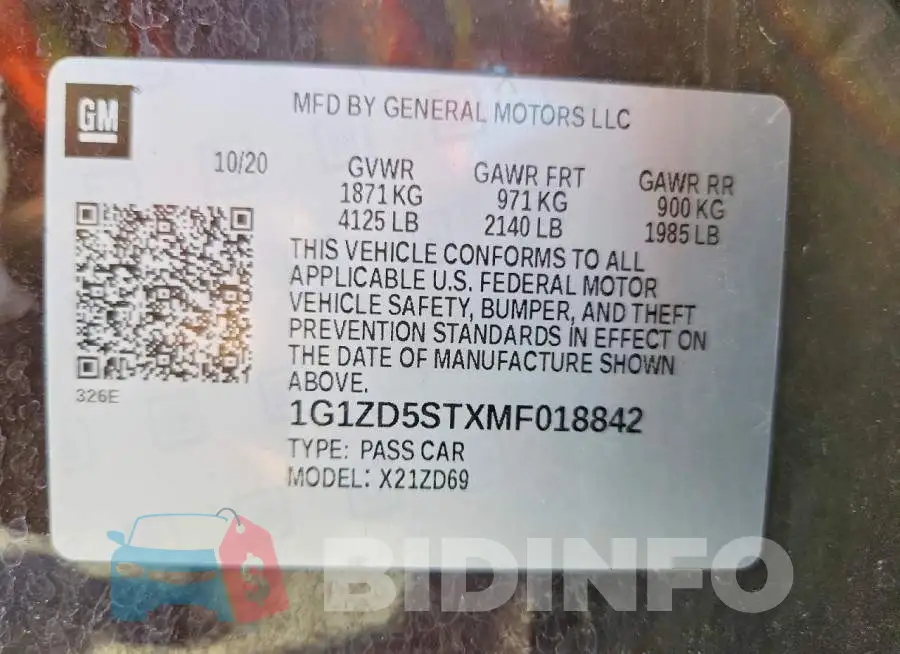 1G1ZD5STXMF018842 Photo# 12