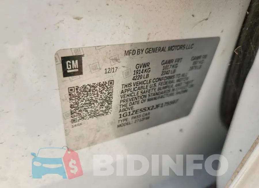 1G1ZE5SX2JF175597 Photo# 12